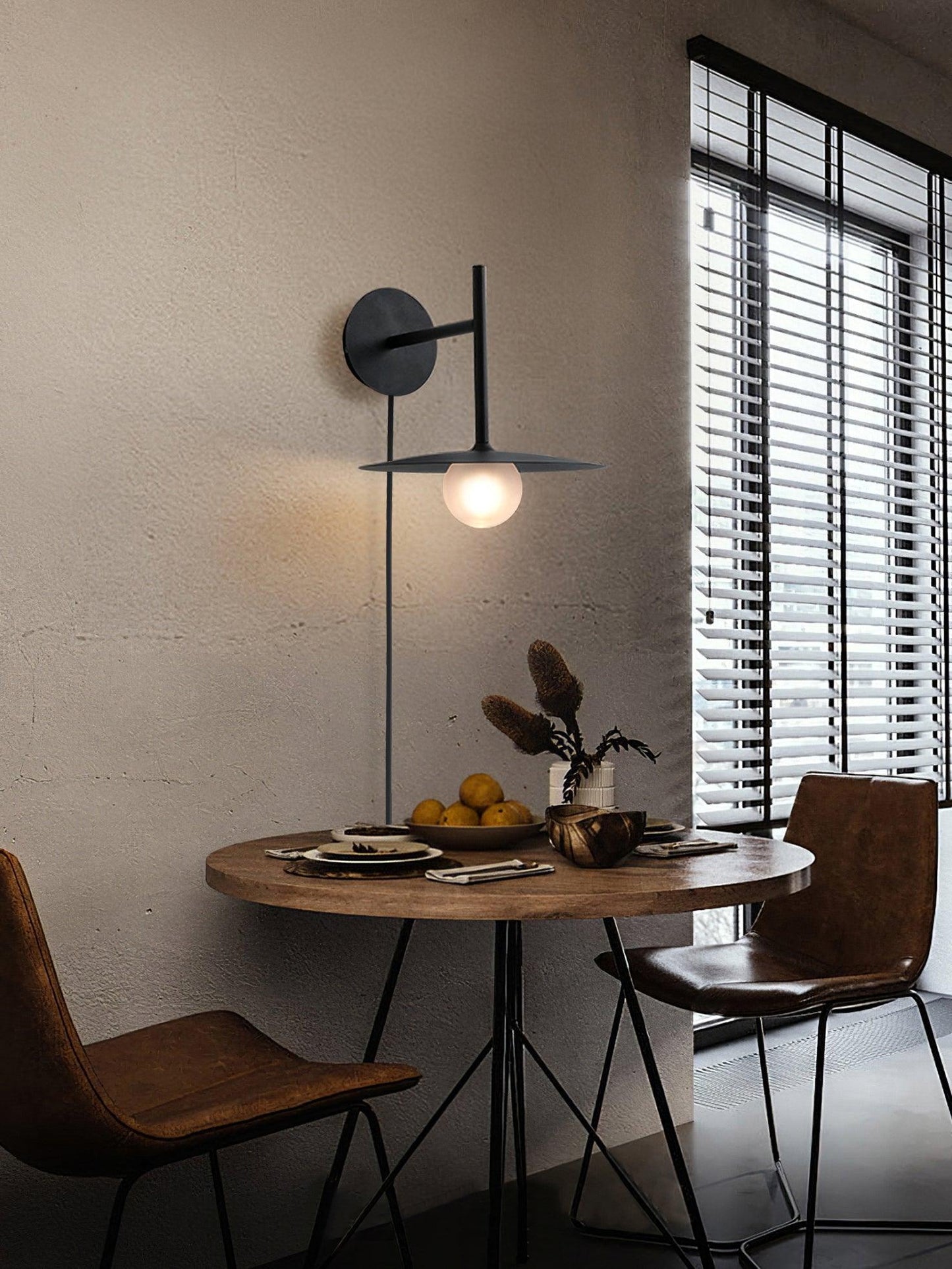 Gea Iron Plug-In Wall Lamp with LED Light - Indoor Decor