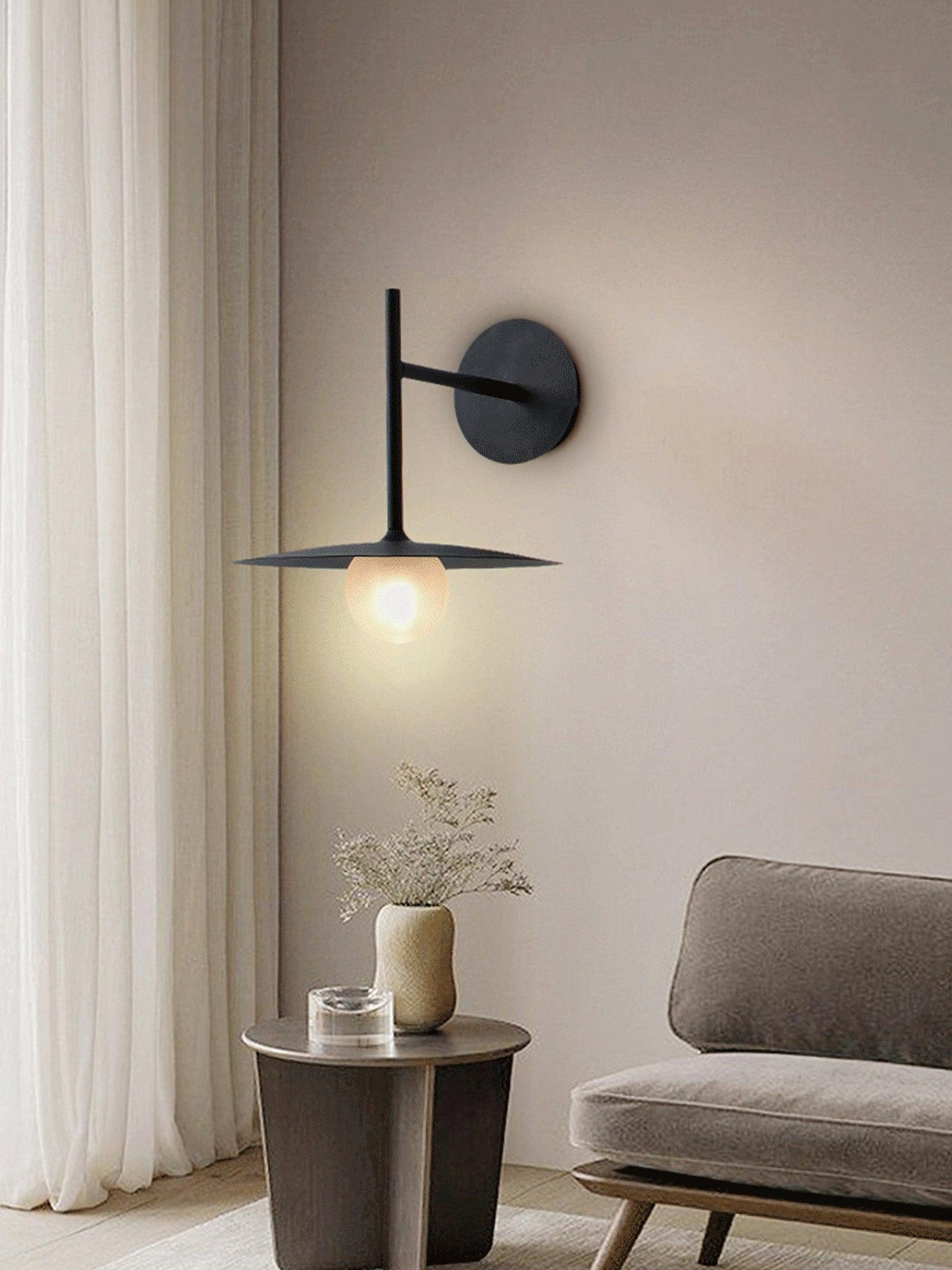 Gea Iron Plug-In Wall Lamp with LED Light - Indoor Decor