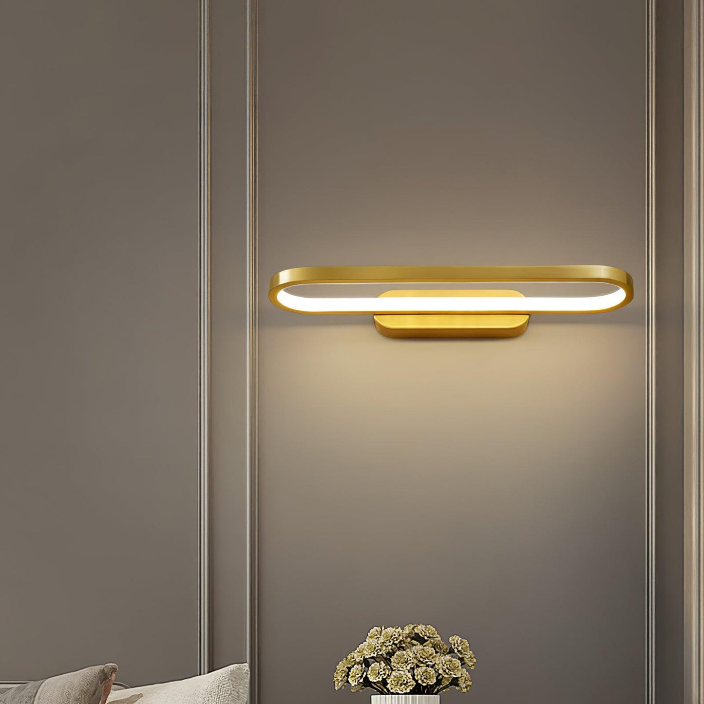 Gianni LED Wall Light Dimmable Indoor Brass Fixture