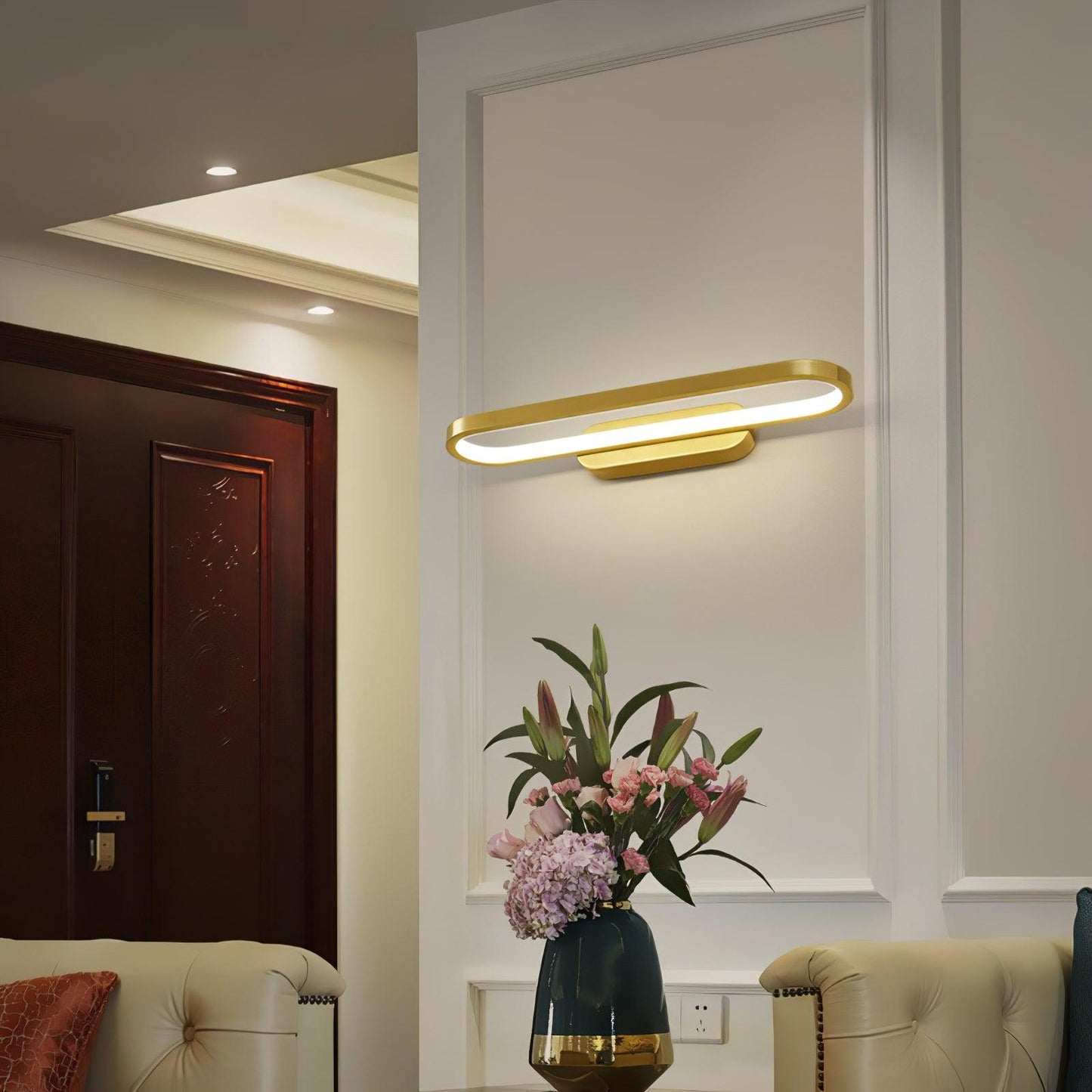 Gianni LED Wall Light Dimmable Indoor Brass Fixture