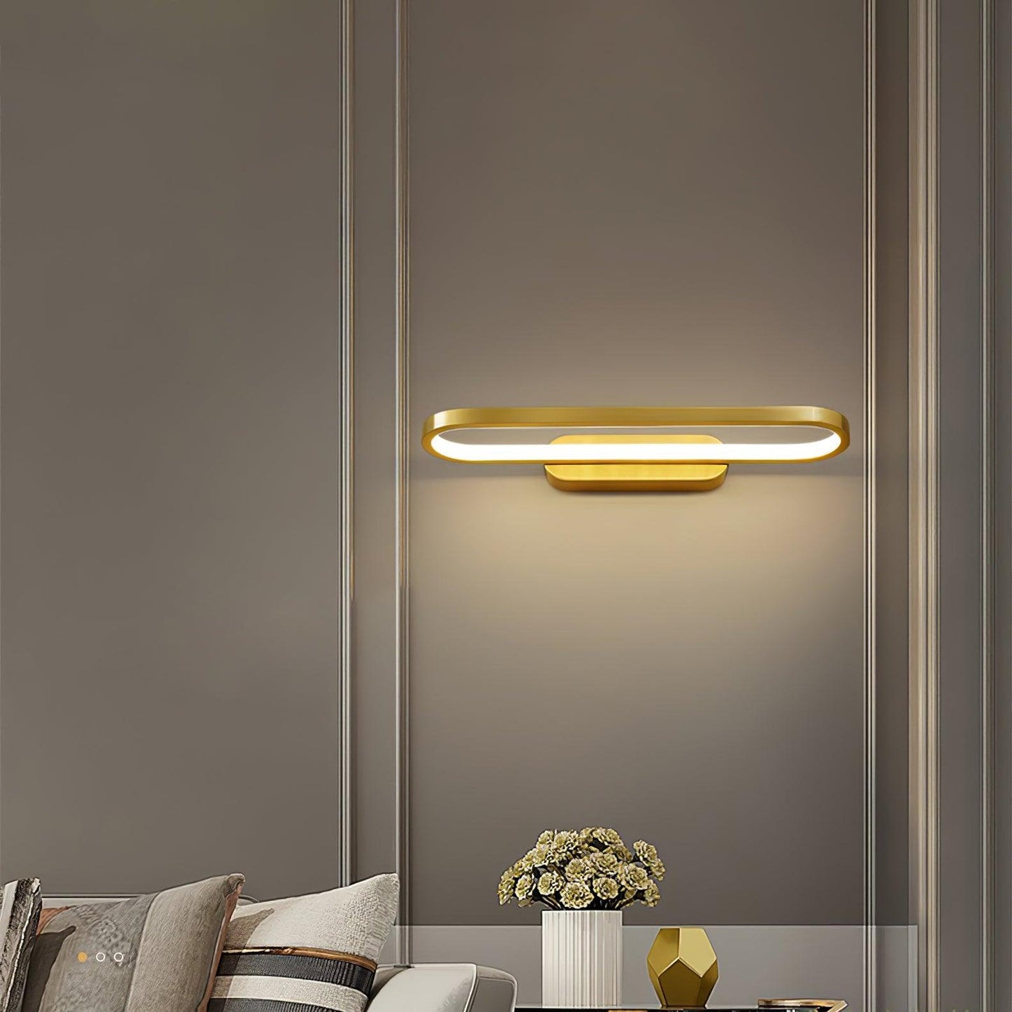 Gianni LED Wall Light Dimmable Indoor Brass Fixture