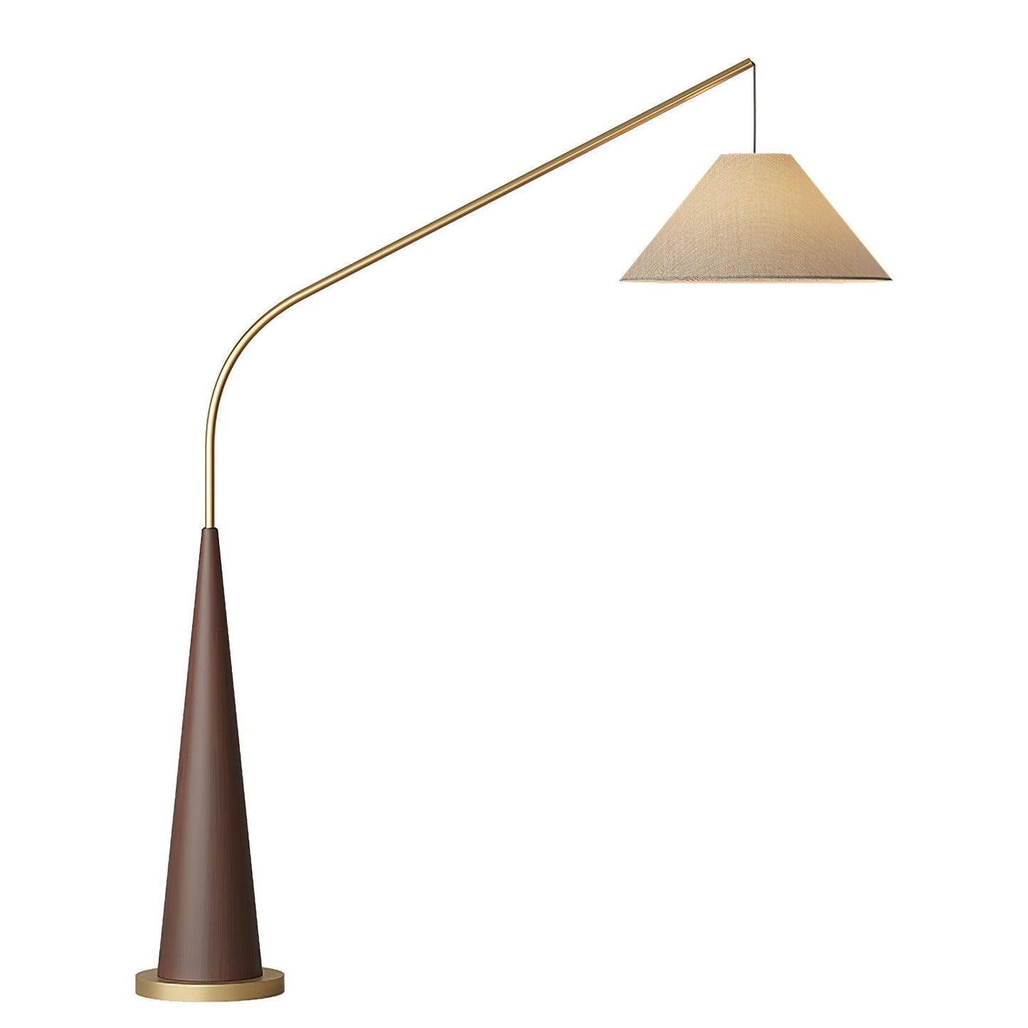 Gibson Arc Floor Lamp - Modern LED Lighting in Gold