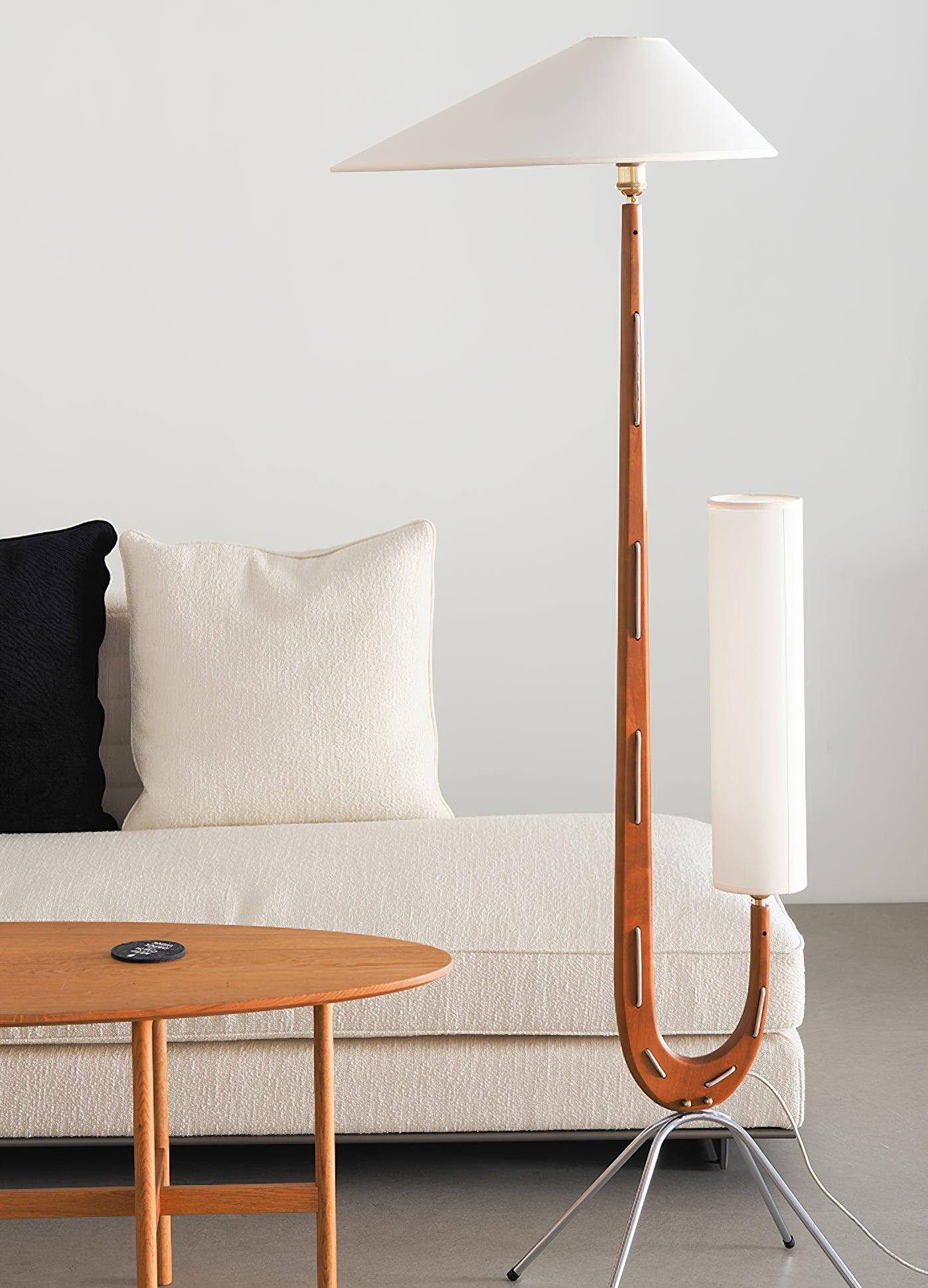 Giraffe Floor Lamp with LED Light - Mid Century Design