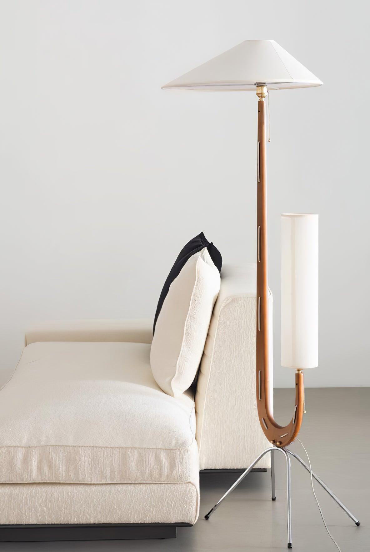 Giraffe Floor Lamp with LED Light - Mid Century Design