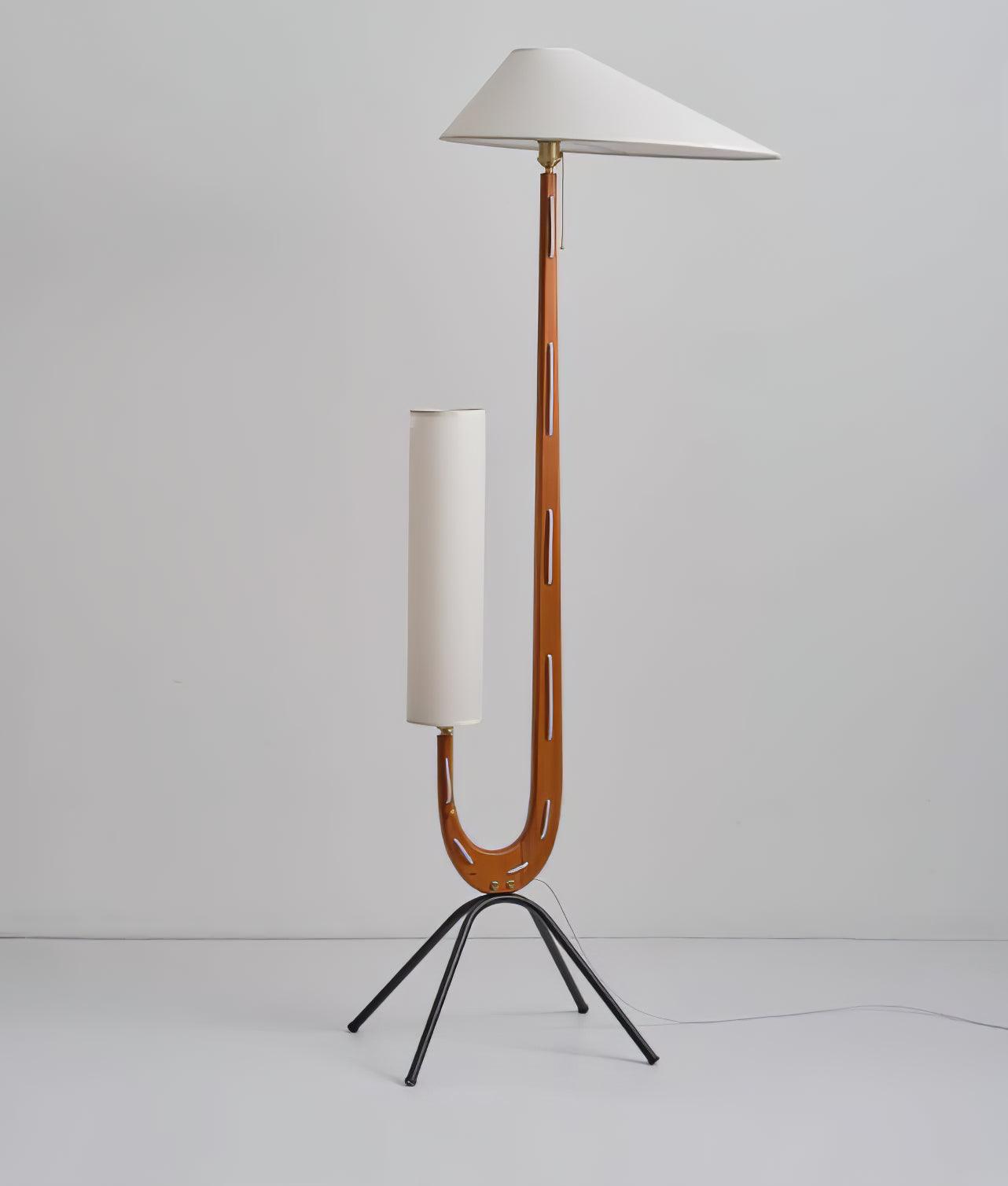 Giraffe Floor Lamp with LED Light - Mid Century Design