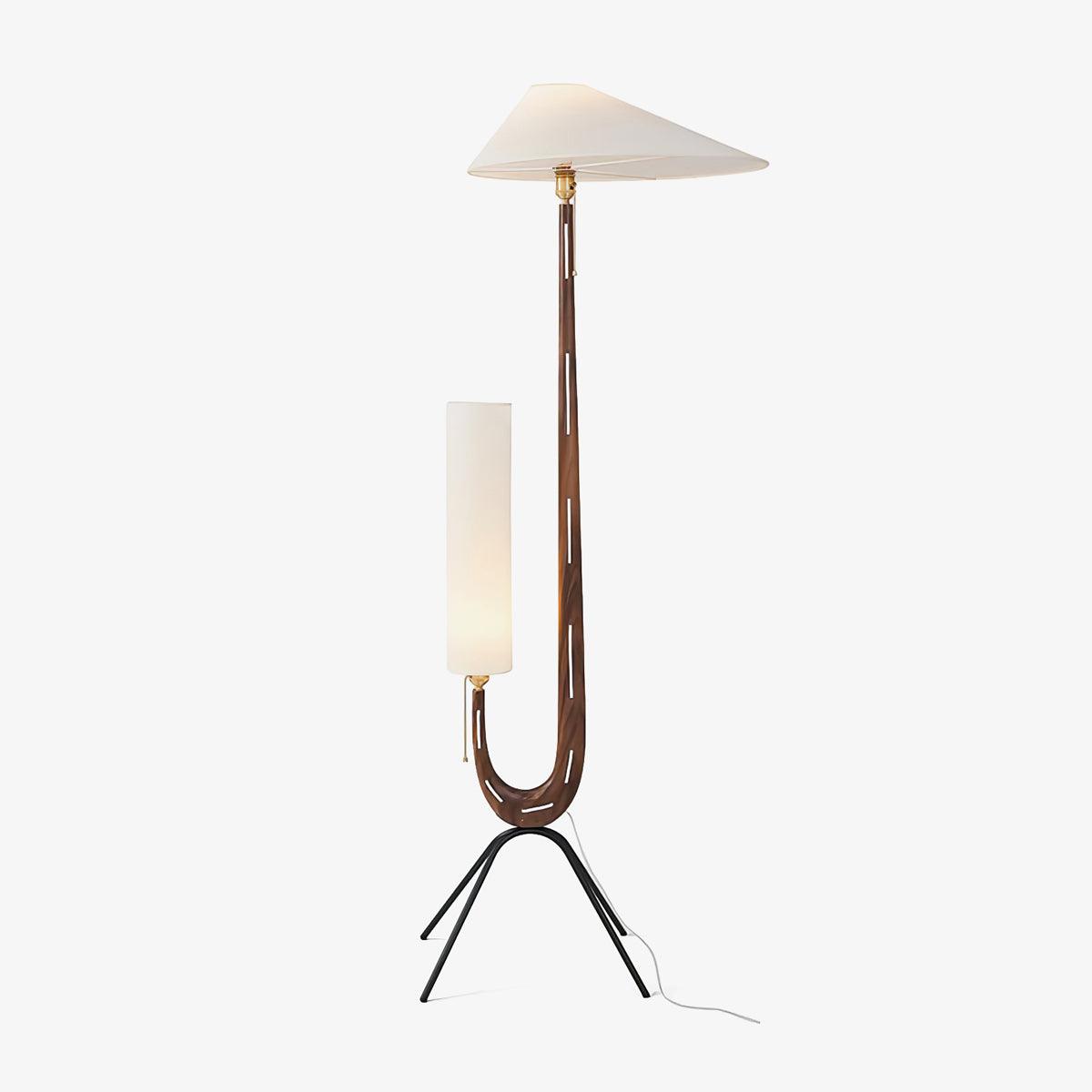 Giraffe Floor Lamp with LED Light - Mid Century Design