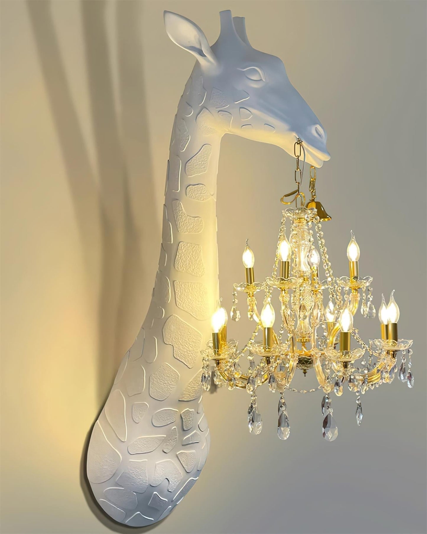 Giraffe Royale Wall Lamp with Crystal Chandelier, LED
