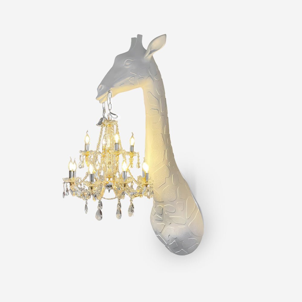 Giraffe Royale Wall Lamp with Crystal Chandelier, LED