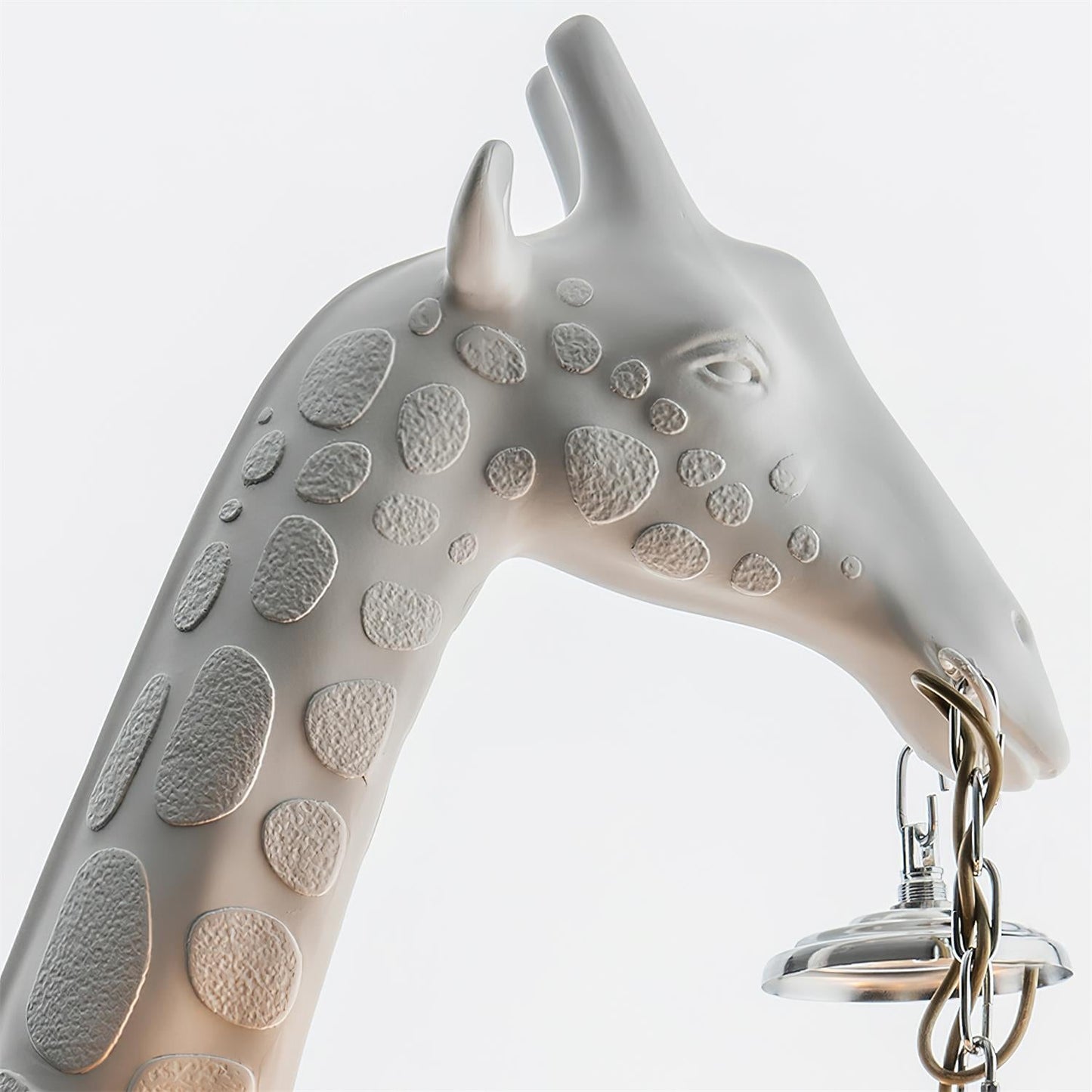 Giraffe Sculpture Floor Lamp with Crystal Chandelier Light