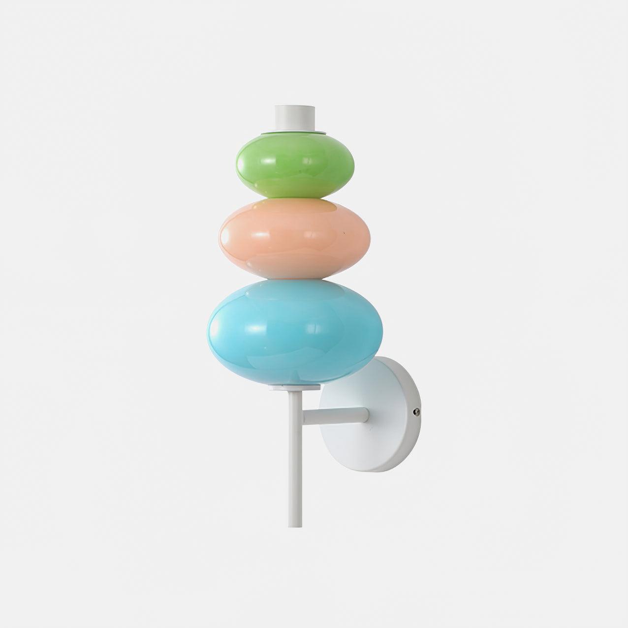 Glass Candy String Wall Lamp - LED Indoor Lighting Set of 2