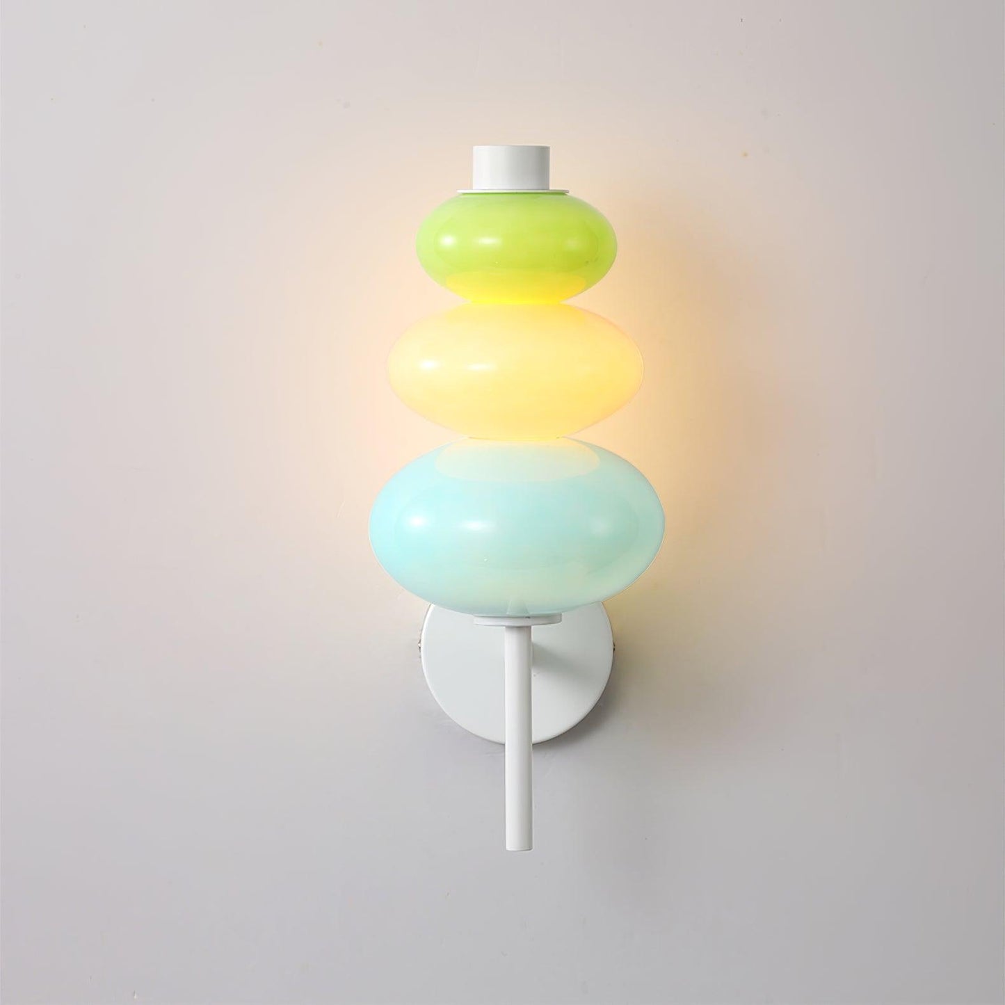 Glass Candy String Wall Lamp - LED Indoor Lighting Set of 2