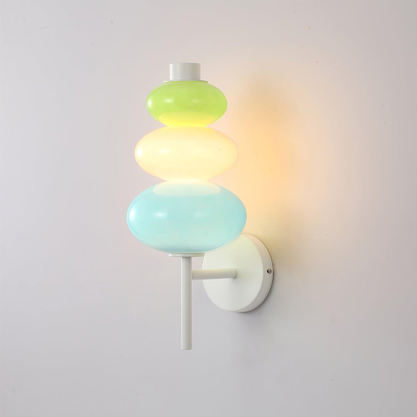 Glass Candy String Wall Lamp - LED Indoor Lighting Set of 2