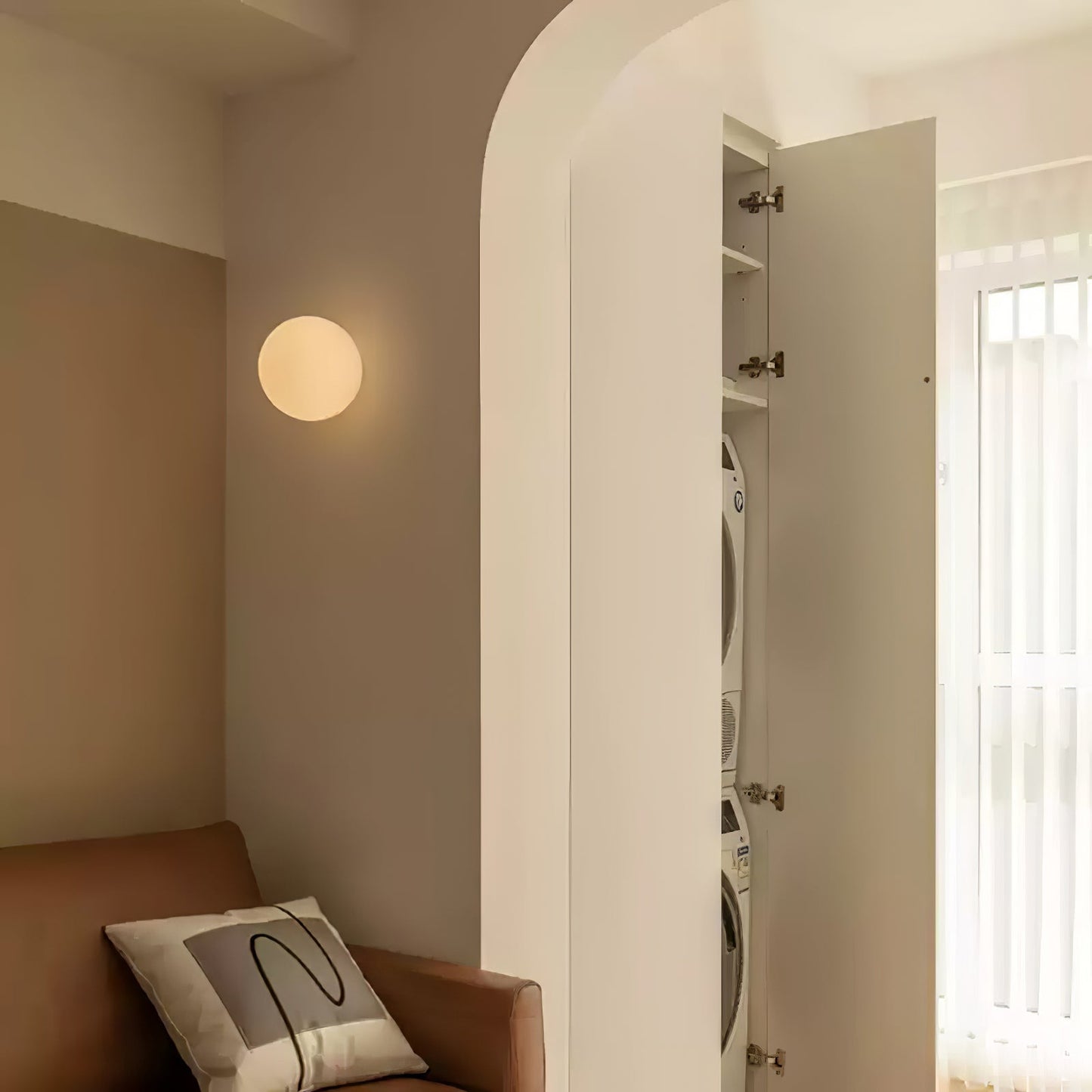 Glass Mini Orb Wall Lamp - LED Indoor Light Fixture