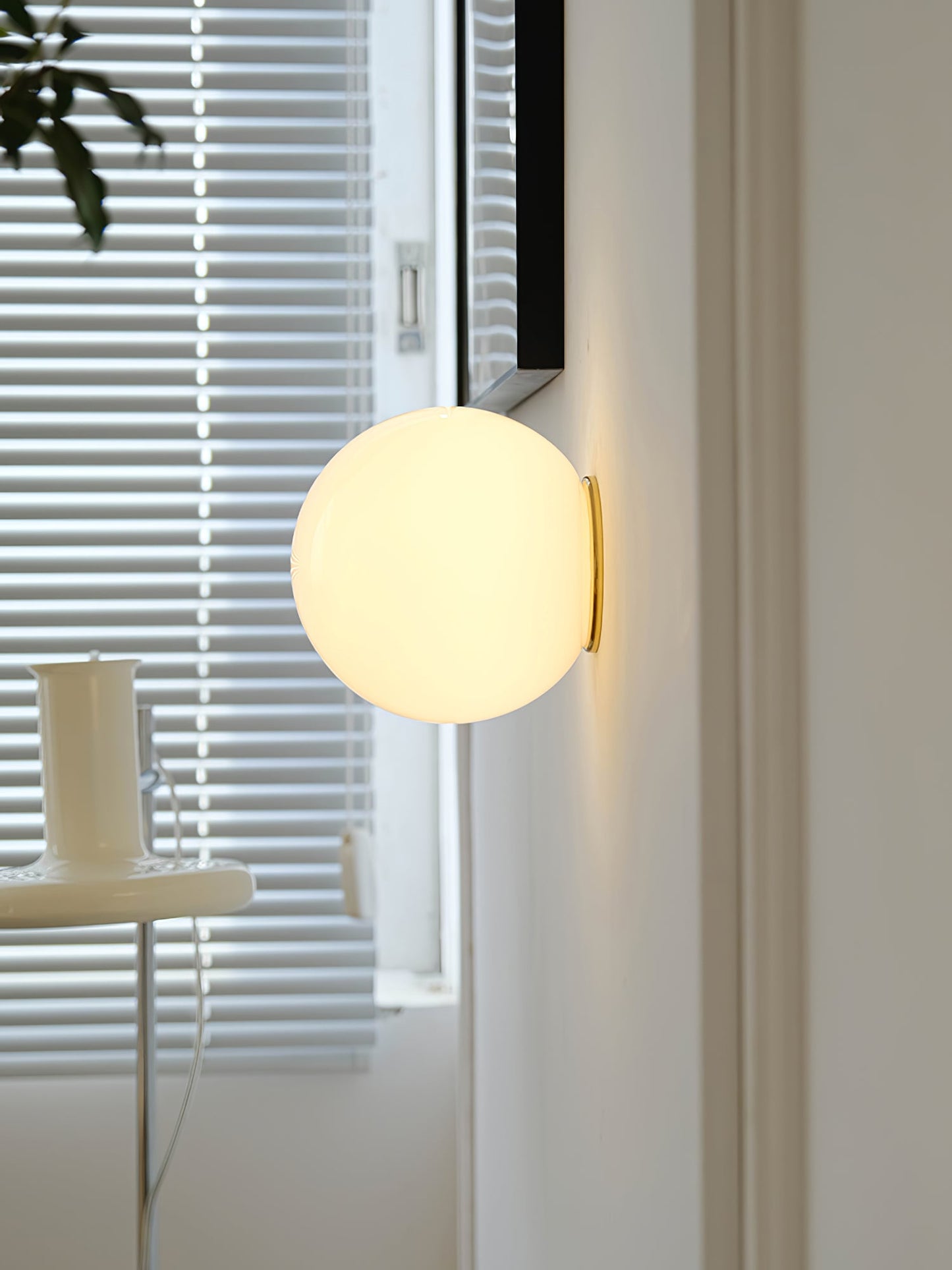 Glass Mini Orb Wall Lamp - LED Indoor Light Fixture
