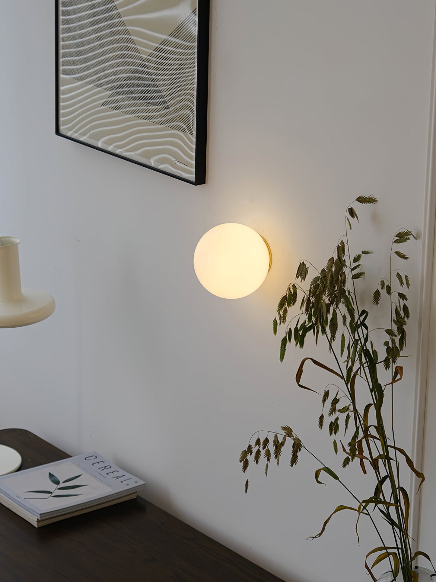 Glass Mini Orb Wall Lamp - LED Indoor Light Fixture