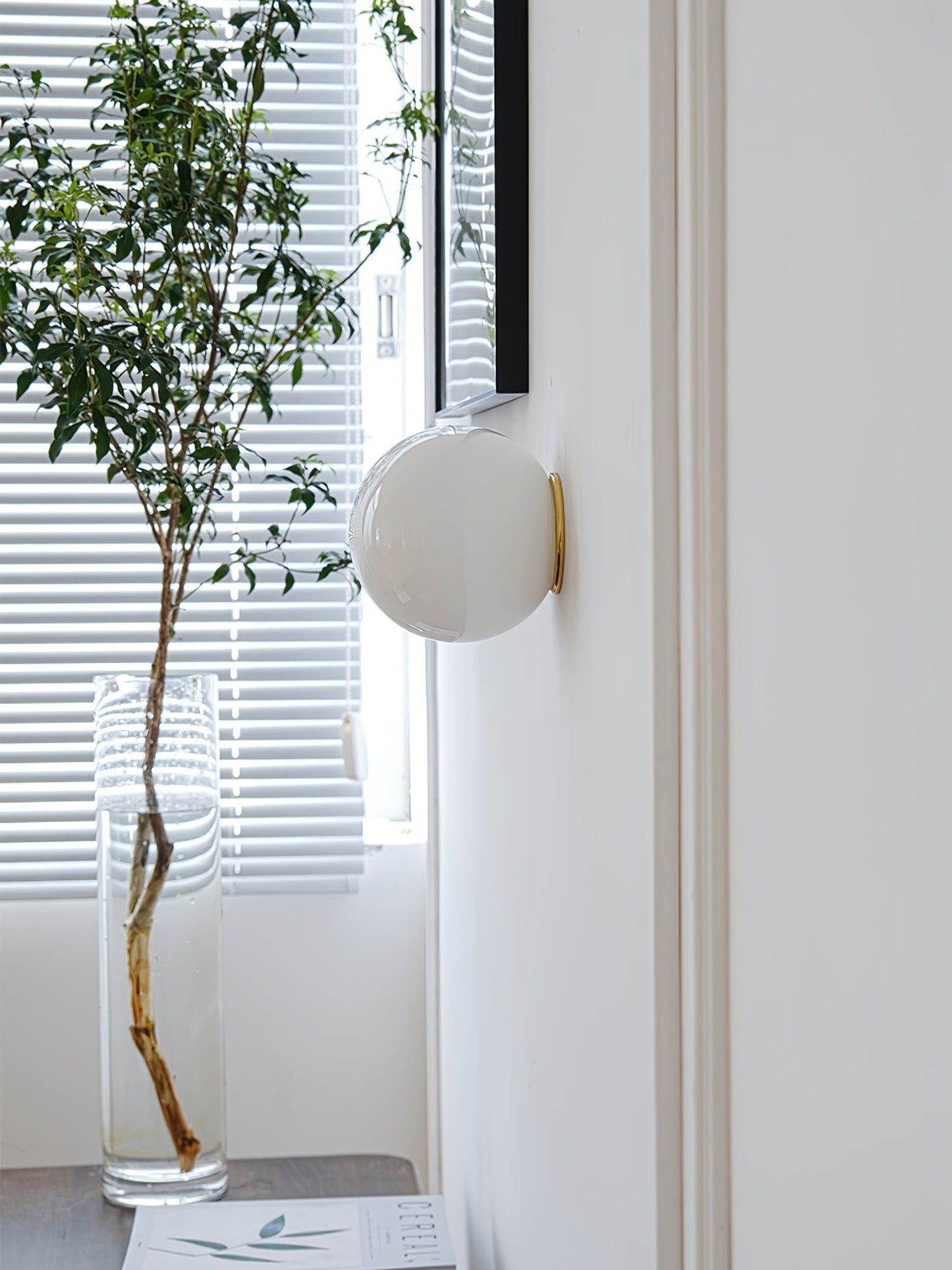 Glass Mini Orb Wall Lamp - LED Indoor Light Fixture