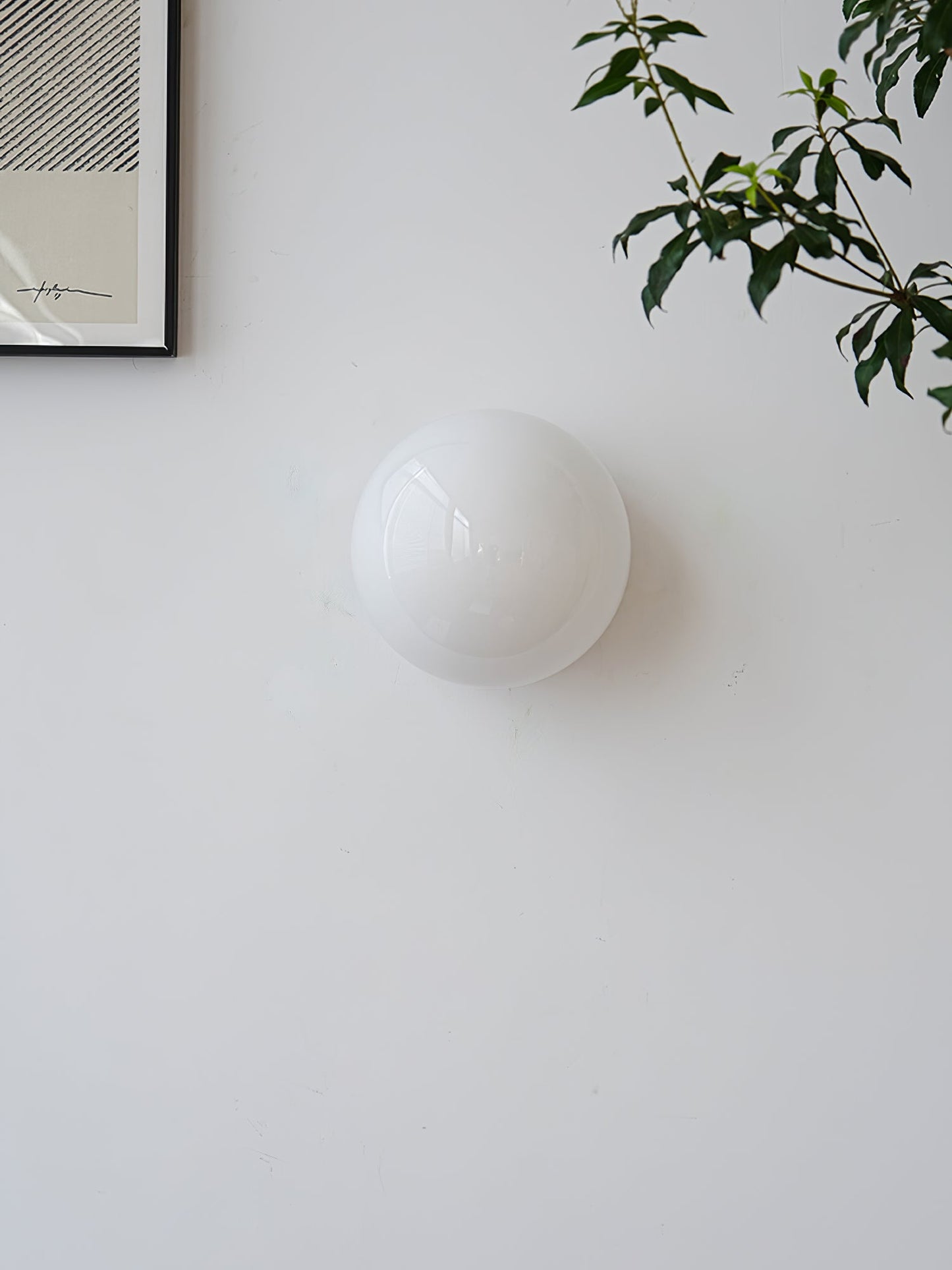 Glass Mini Orb Wall Lamp - LED Indoor Light Fixture