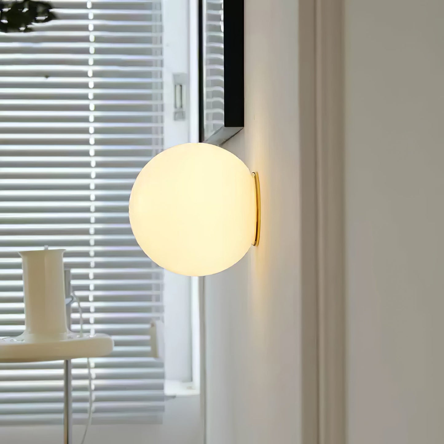 Glass Mini Orb Wall Lamp - LED Indoor Light Fixture