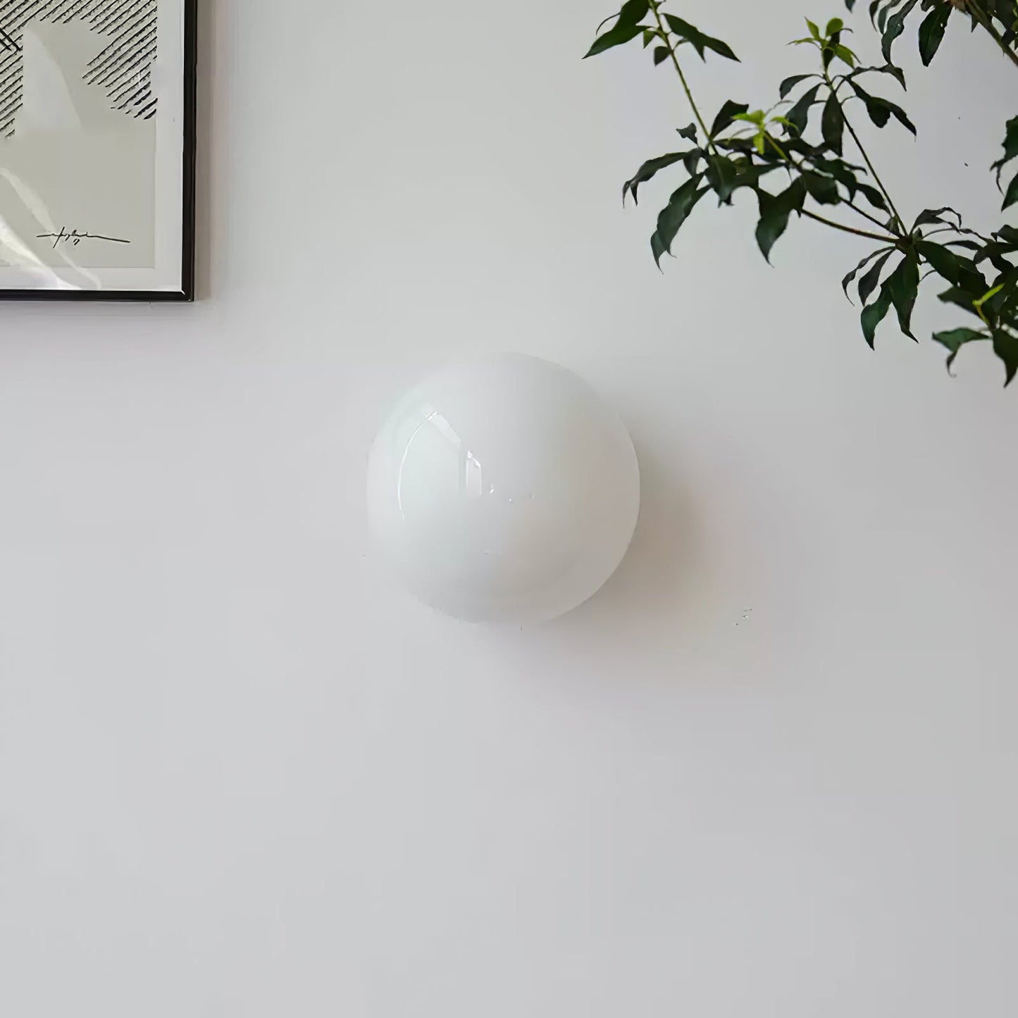 Glass Mini Orb Wall Lamp - LED Indoor Light Fixture