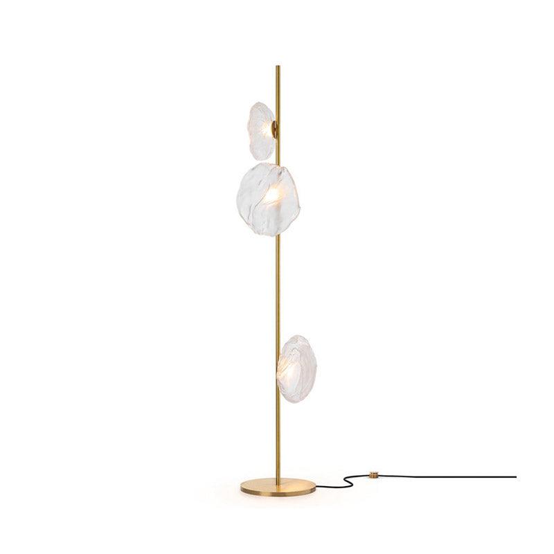 Glass Mesh Petals Floor Lamp with LED Shades - Stylish Design