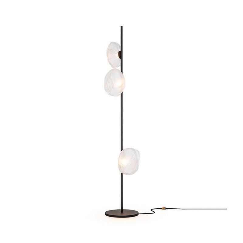 Glass Mesh Petals Floor Lamp with LED Shades - Stylish Design