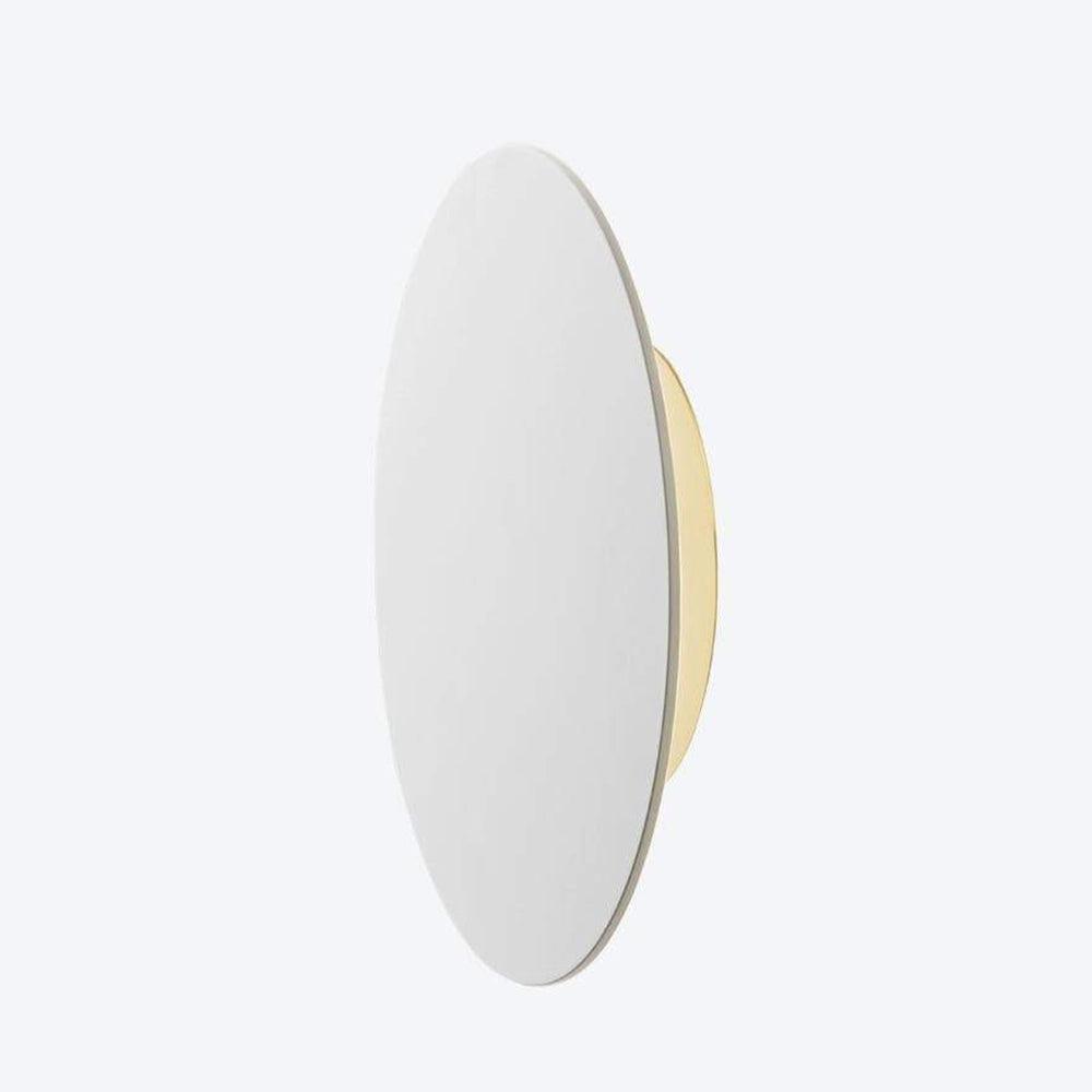 Gossa Wall Lamp - LED Indoor Light Fixture, Brass & White