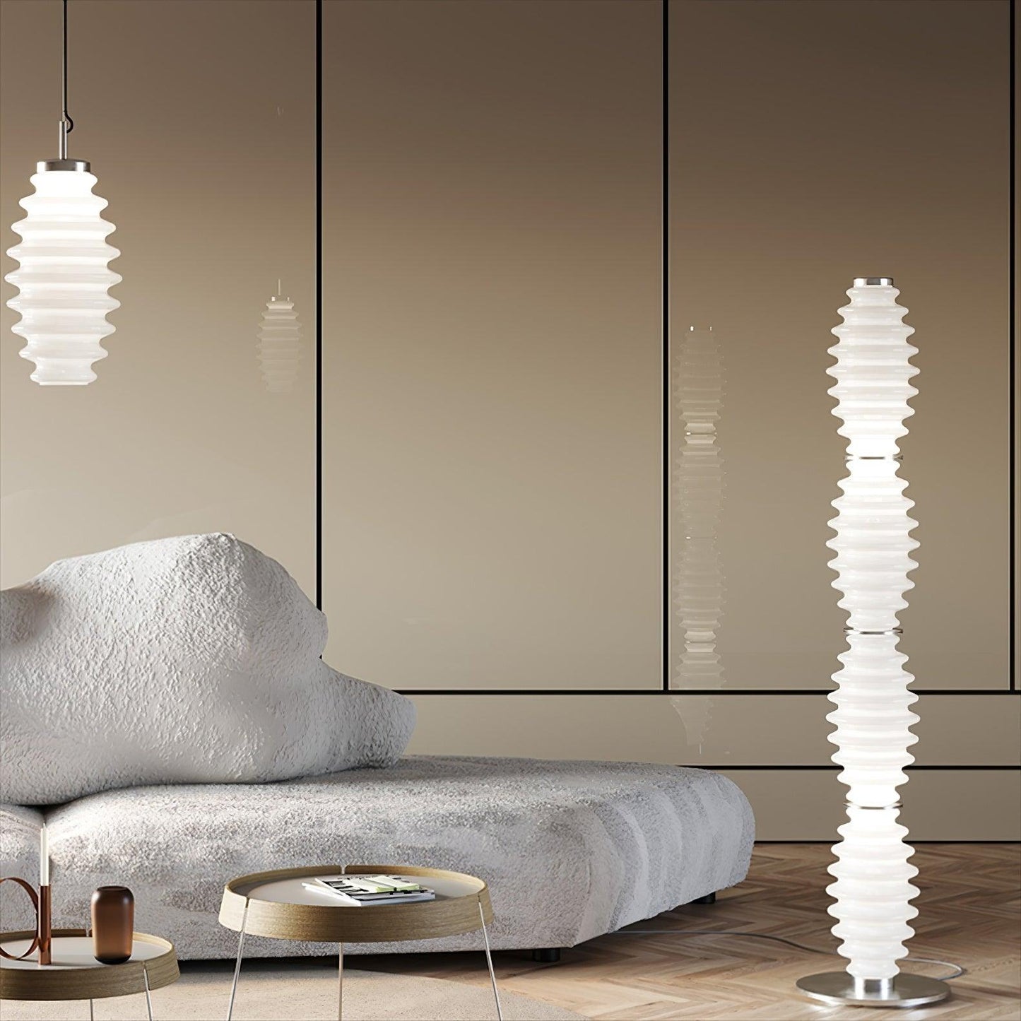 Grand Collier Floor Lamp - LED Glass Lighting Fixture