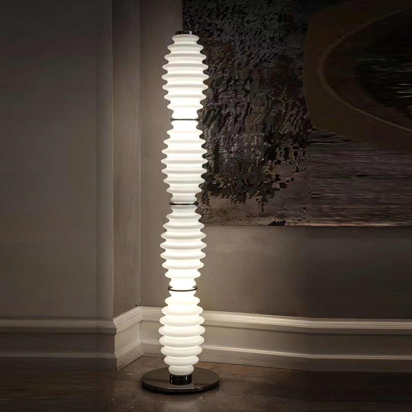 Grand Collier Floor Lamp - LED Glass Lighting Fixture