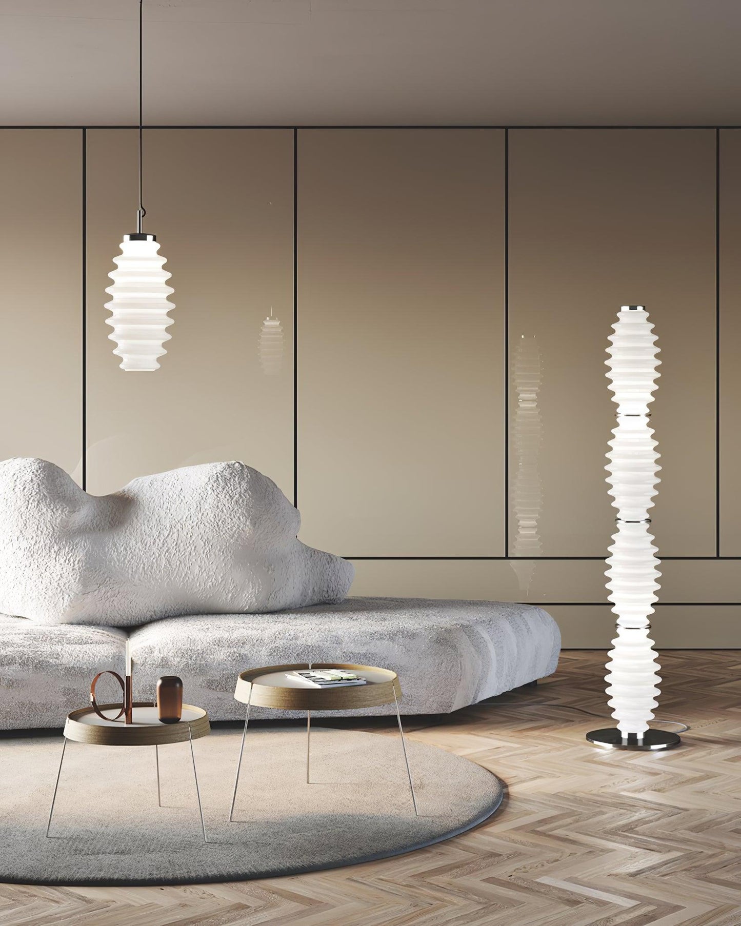 Grand Collier Floor Lamp - LED Glass Lighting Fixture