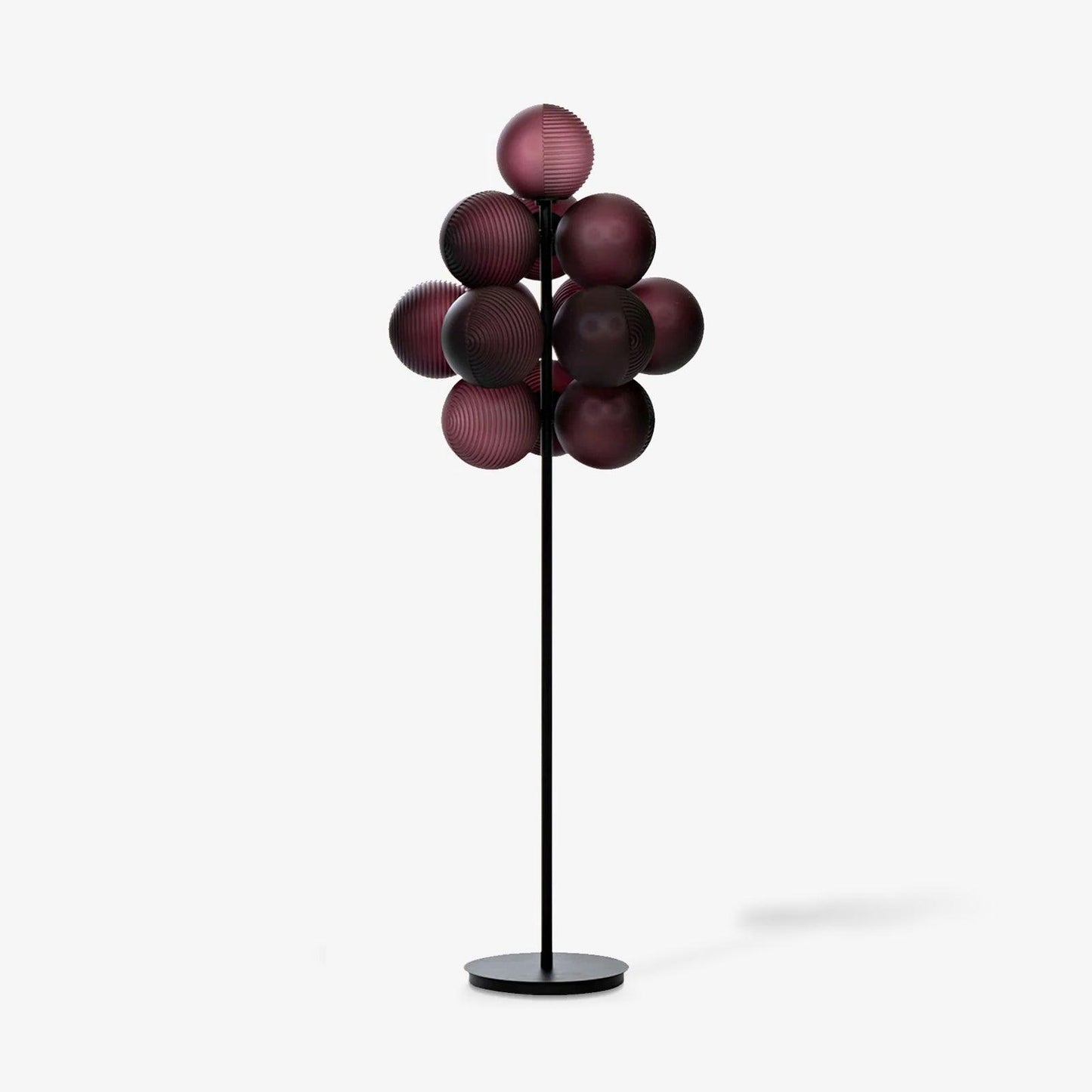 Grape Floor Lamp - Black Metal and Glass Indoor Lighting
