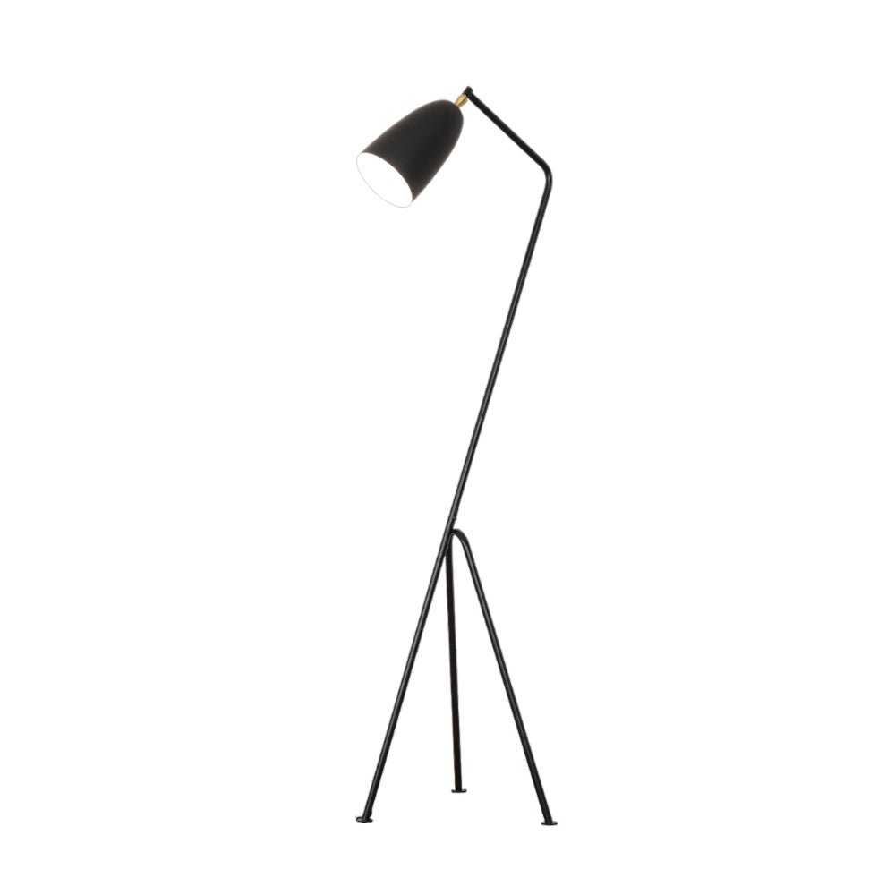 Lean Floor Lamp - Adjustable Metal LED Task Light, Black