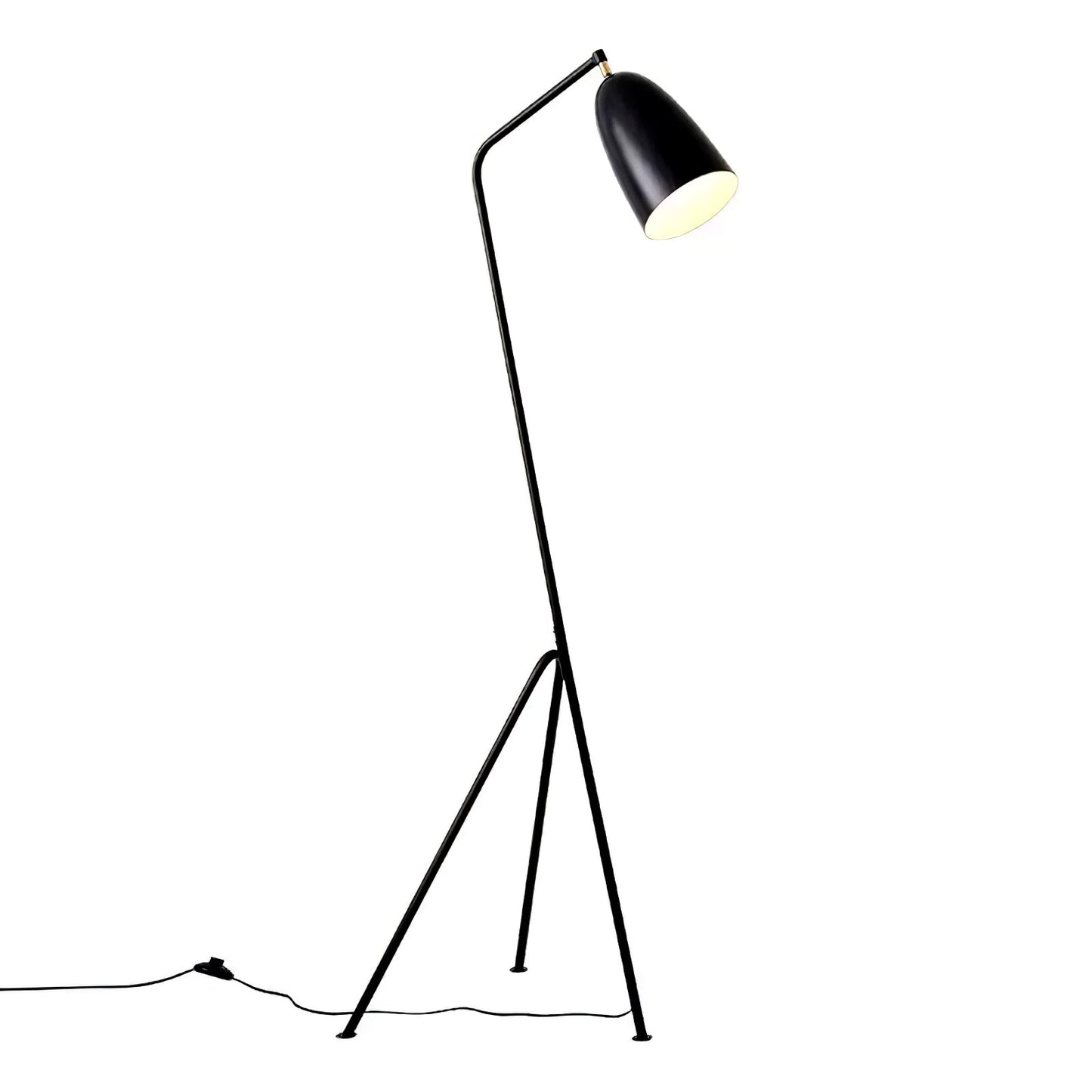 Lean Floor Lamp - Adjustable Metal LED Task Light, Black