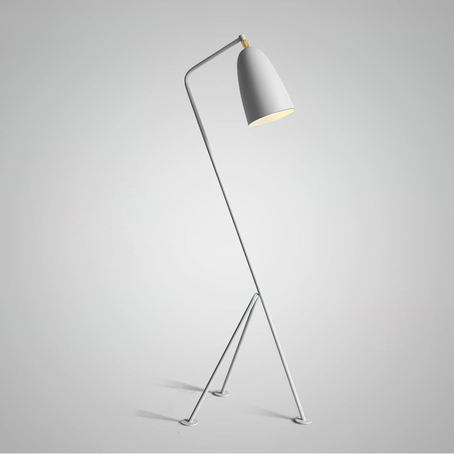 Lean Floor Lamp - Adjustable Metal LED Task Light, Black