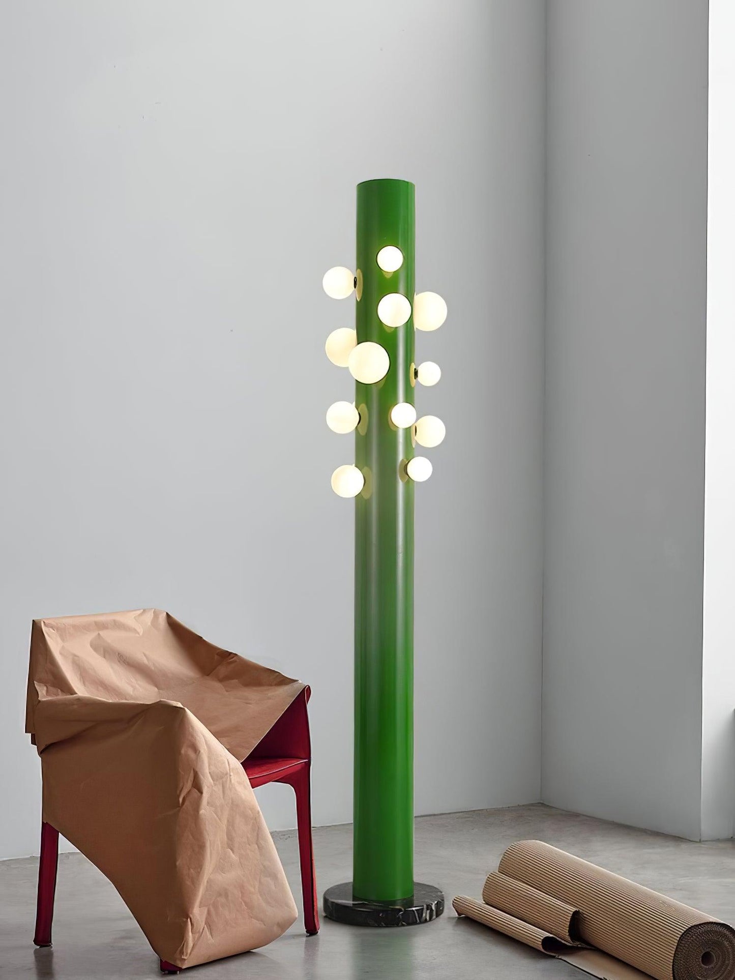 Green Apes Floor Lamp - LED Metal Glass Indoor Lighting