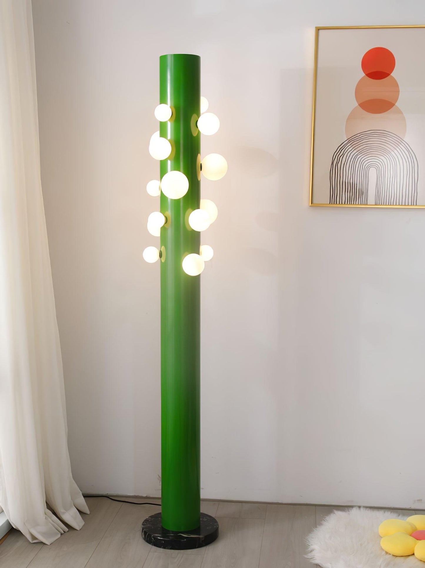 Green Apes Floor Lamp - LED Metal Glass Indoor Lighting