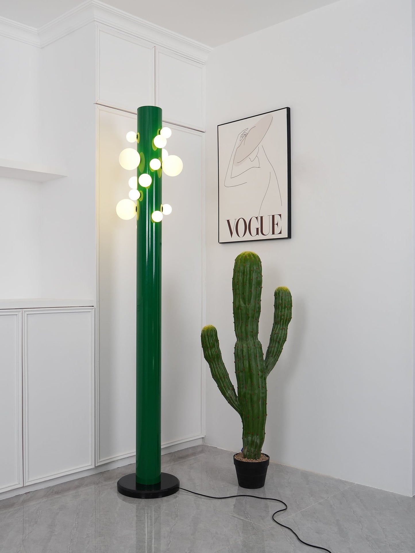 Green Apes Floor Lamp - LED Metal Glass Indoor Lighting