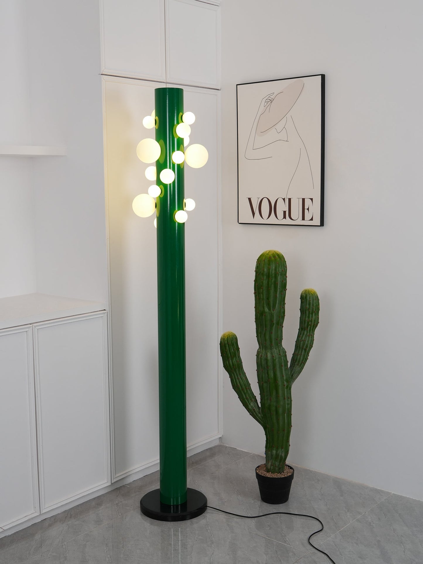 Green Apes Floor Lamp - LED Metal Glass Indoor Lighting