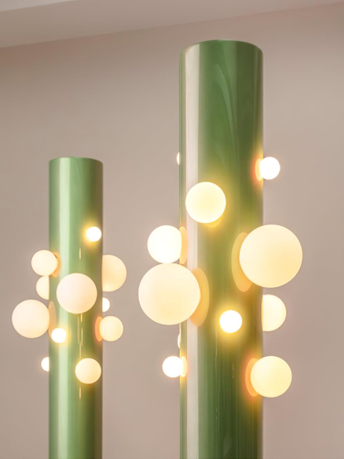 Green Apes Floor Lamp - LED Metal Glass Indoor Lighting
