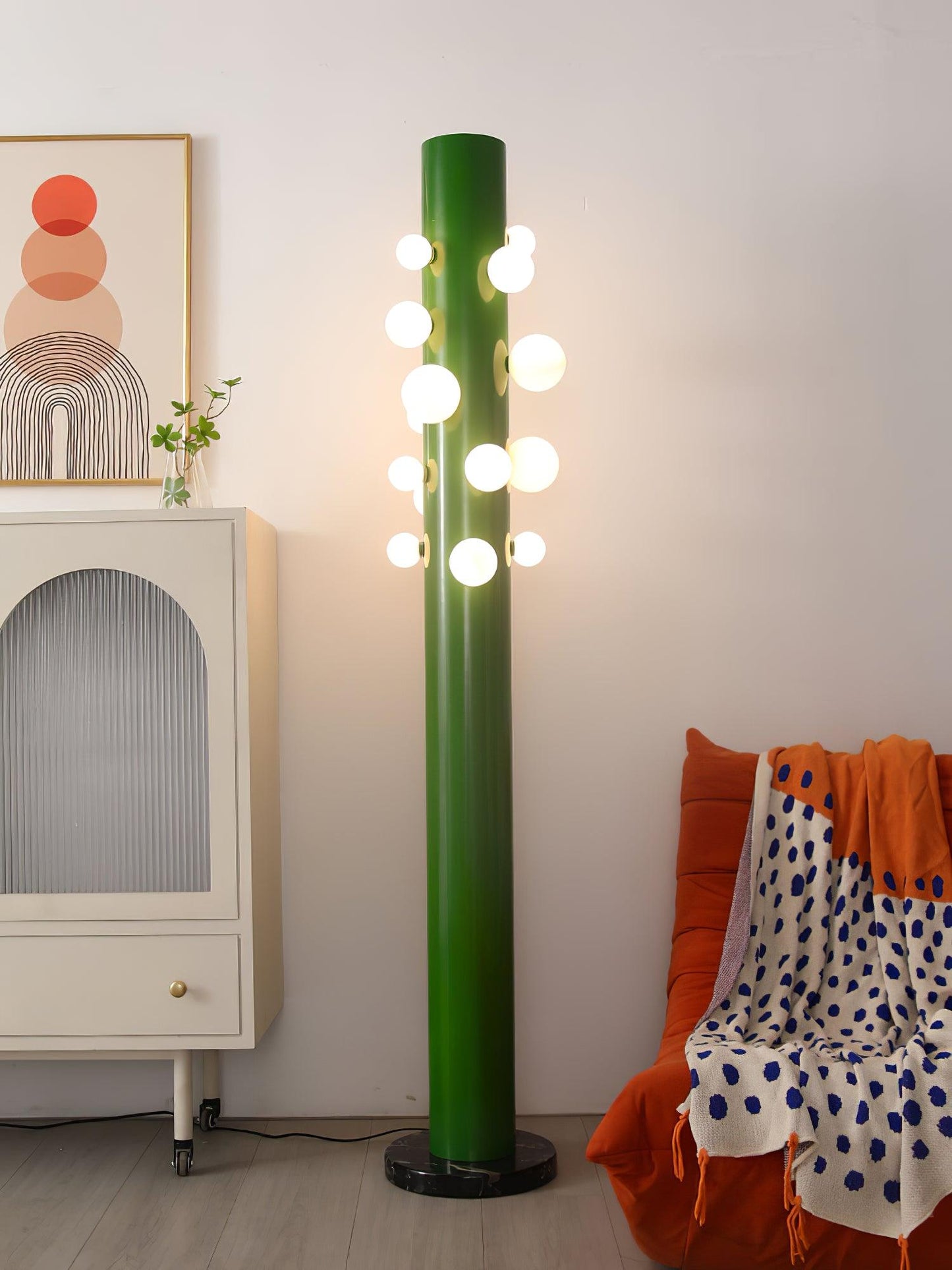 Green Apes Floor Lamp - LED Metal Glass Indoor Lighting