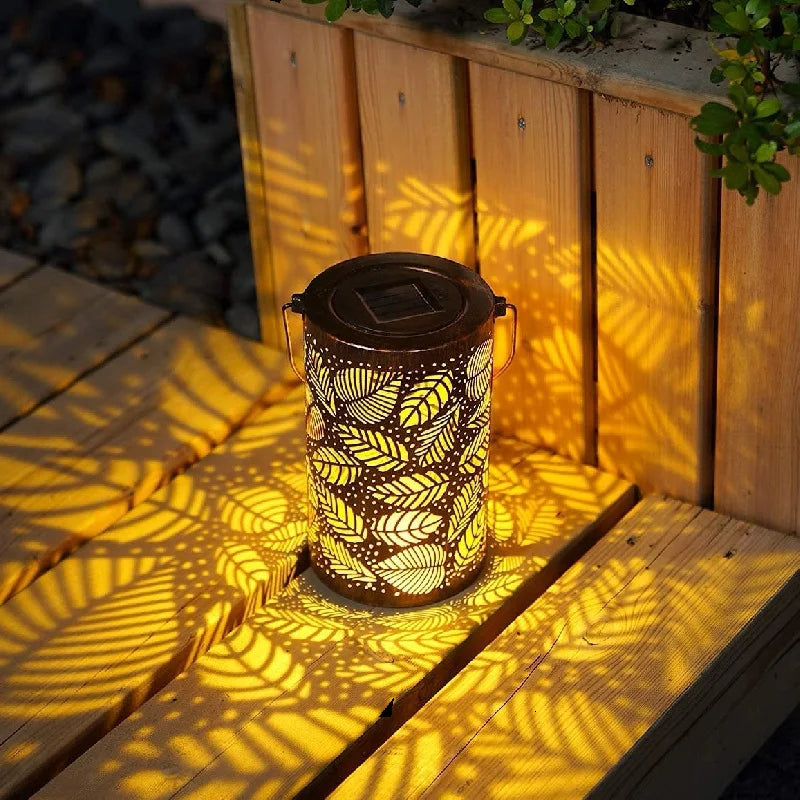 Luminous Leaf Lantern - Weather Resistant Garden Light