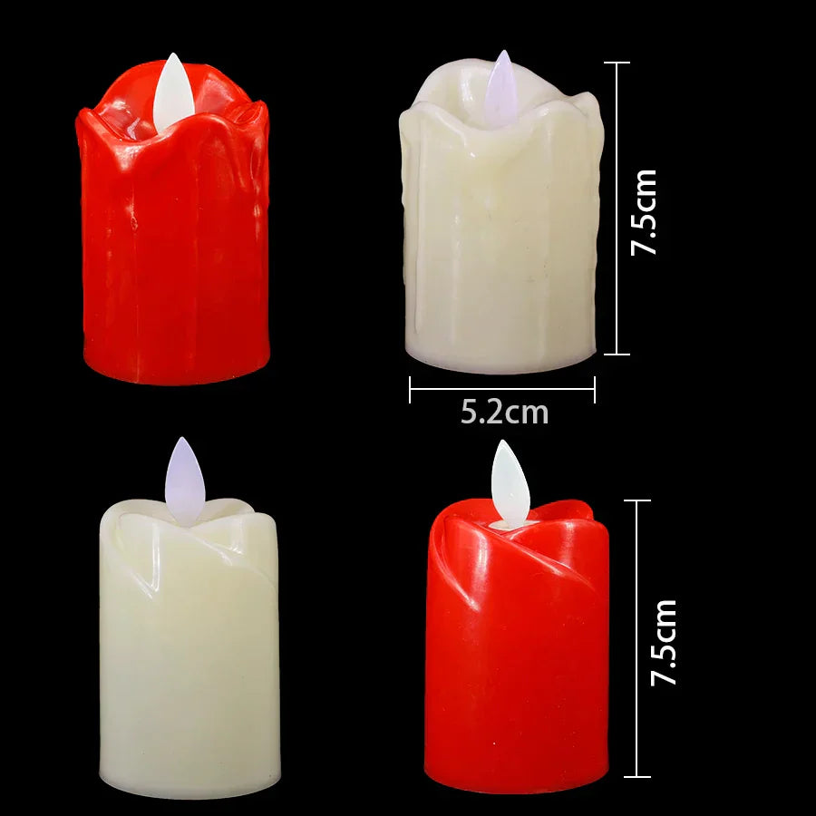 LED Flameless Tea Lights for Parties and Birthdays - Set of 3