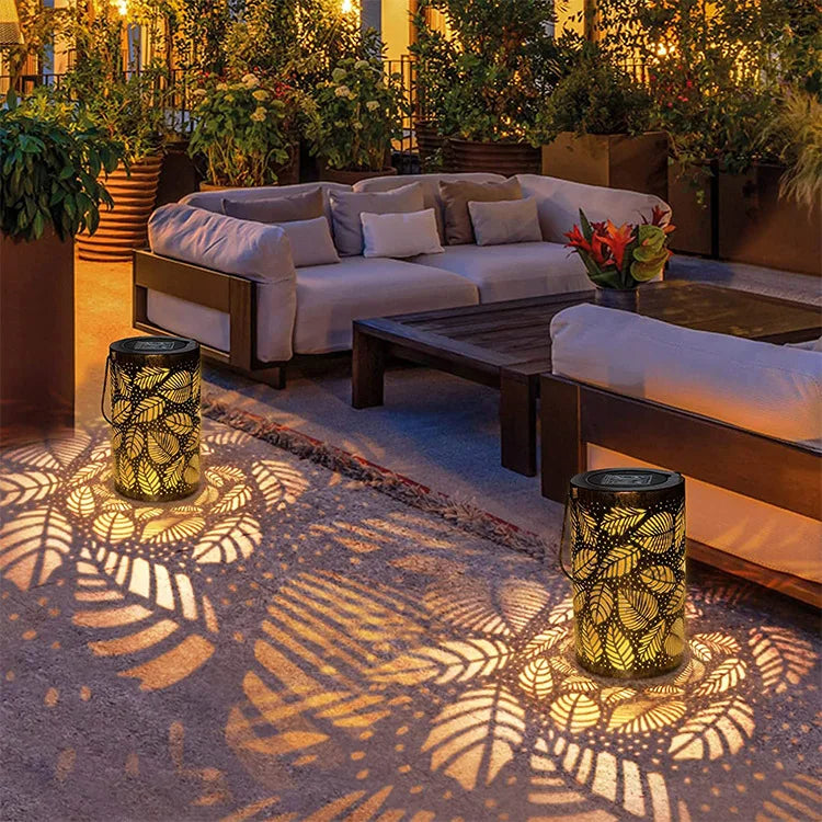 Luminous Leaf Lantern - Weather Resistant Garden Light