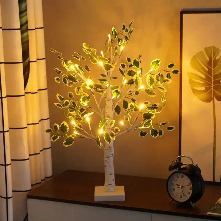 Frendorf Green Leaves LED Tree Lights Indoor Decoration