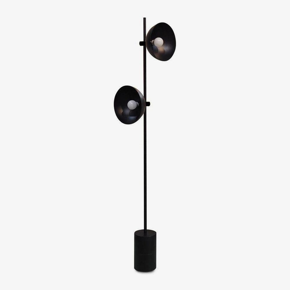 Studio Floor Lamp with LED, Black Metal, Indoor Lighting