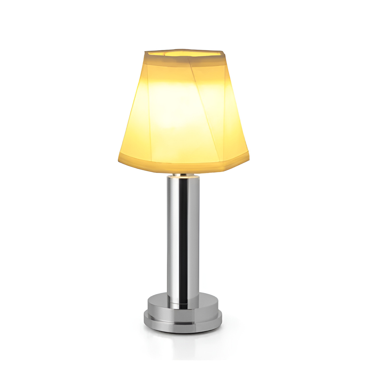 Vintage Flare Dimmable Aluminium Table Lamp with Fabric Shade