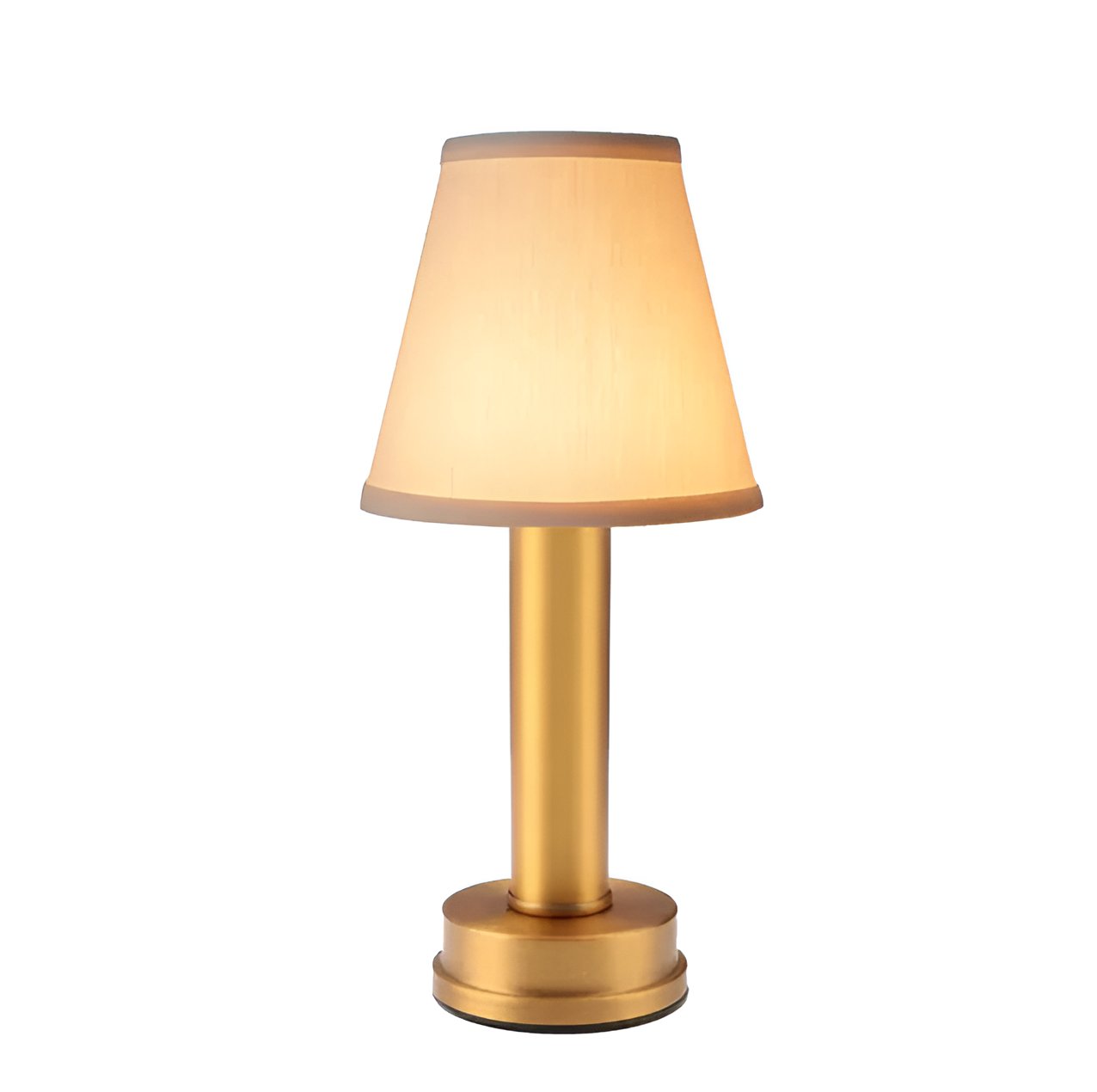 Vintage Flare Dimmable Aluminium Table Lamp with Fabric Shade