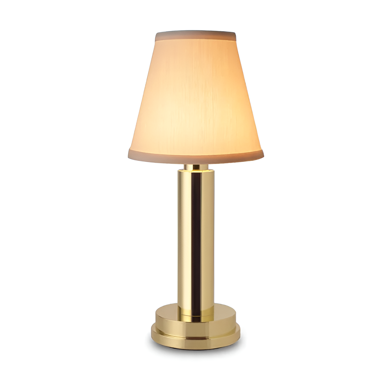 Vintage Flare Dimmable Aluminium Table Lamp with Fabric Shade