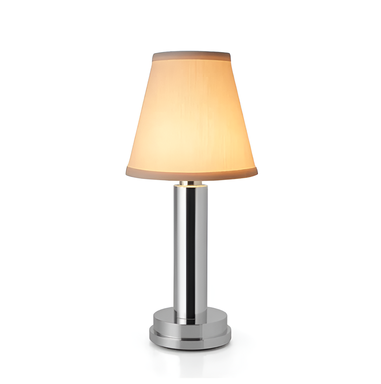 Vintage Flare Dimmable Aluminium Table Lamp with Fabric Shade