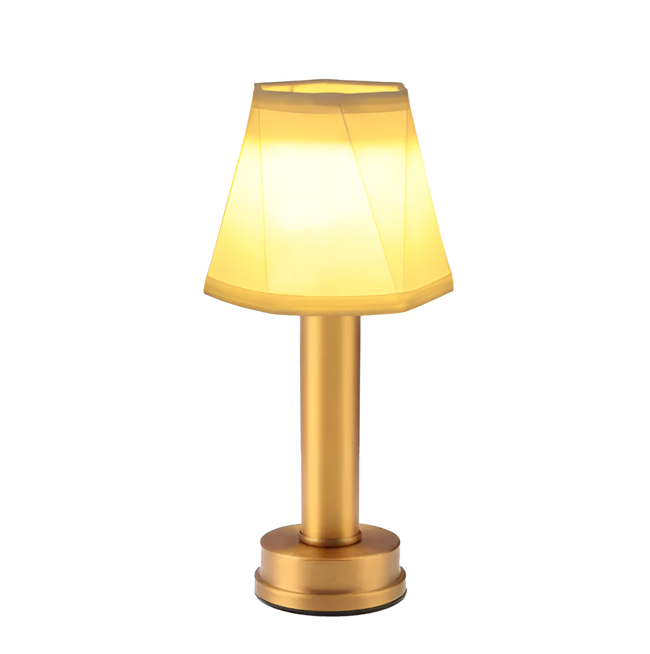 Vintage Flare Dimmable Aluminium Table Lamp with Fabric Shade