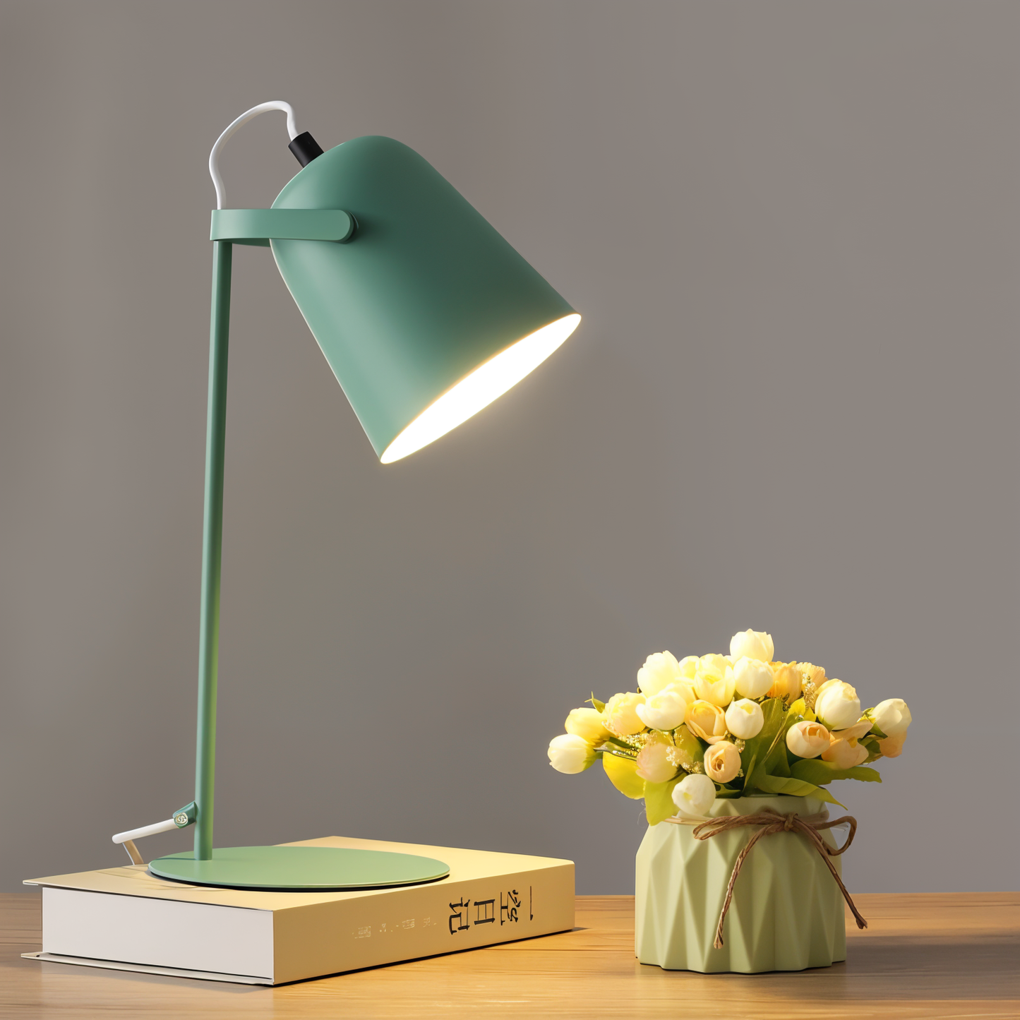 Macaron Desk Lamp - Adjustable Nordic Yellow Table Light